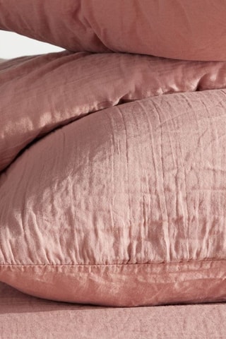 Juego de nórdico de gasa de algodón - Rosa