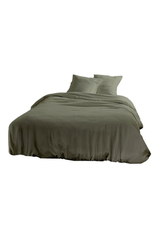 Juego de nórdico de gasa de algodón - Verde