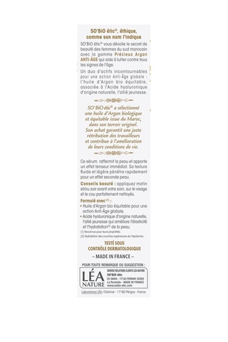 Sérum fermeté anti-âge Précieux Argan Bio - 30 ml