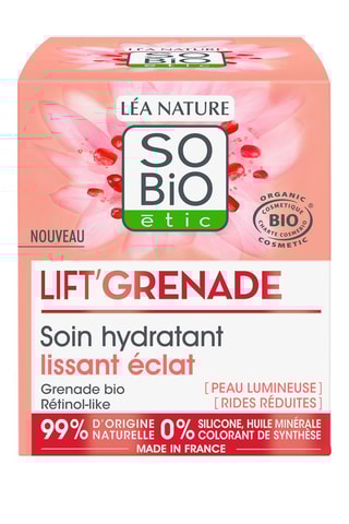 Soin hydratant lissant éclat bio - Lift'Grenade - 50 ml
