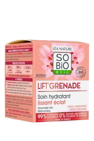 Soin hydratant lissant éclat bio - Lift'Grenade - 50 ml