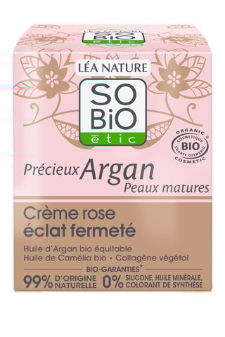 Crème rose éclat fermeté jour Bio Précieux Argan - 50 ml