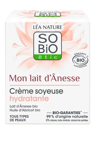 Crème soyeuse hydratante Bio Mon lait d'ânesse - Tout type de peau - 50 ml