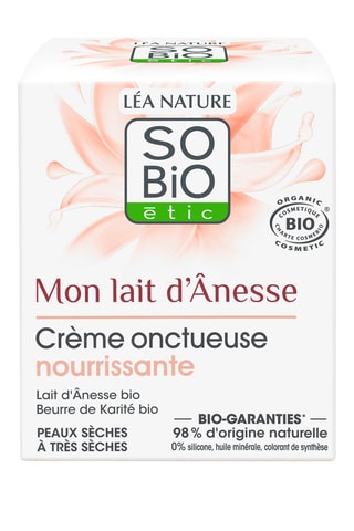 Crème onctueuse nourrissante Bio Mon Lait d'Ânesse - 50 ml