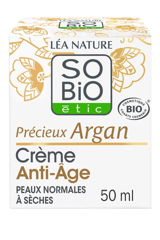 Crème anti-âge jour Bio Précieux Argan - Peaux normales à sèches - 50 ml