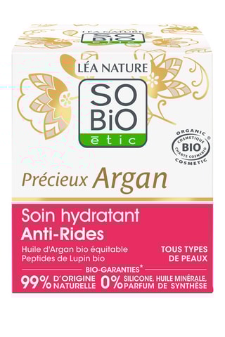 Soin hydratant anti-rides jour Bio Précieux Argan - Tout type de peau - 50 ml