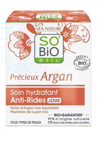 Soin hydratant anti-rides jour Bio Précieux Argan - Tout type de peau - 50 ml