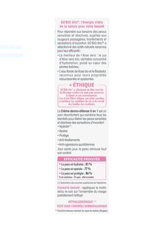 Crème dermo-défense 5-en-1 Bio - Peaux sensibles - 50 ml