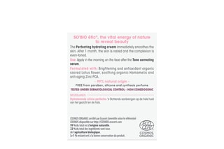 Crème hydratante perfectrice Jour Bio - 50 ml