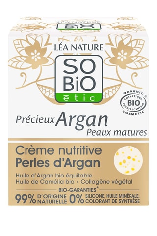 Crème nutritive Perles d'Argan bio - Peaux matures - 50 ml