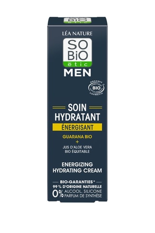 Soin hydratant énergisant Men Guarana Bio - 50 ml