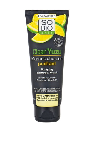 Masque charbon purifiant Clean'Yuzu - Peaux grasses - 75 ml