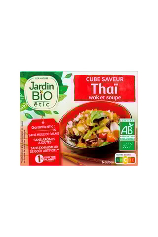 3 x 6 cubes saveur Thaï wok et soupe bio - 6 x 11 g