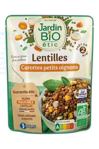 3 x Sachet Lentilles vertes Carottes aux petits Oignons - 250 g