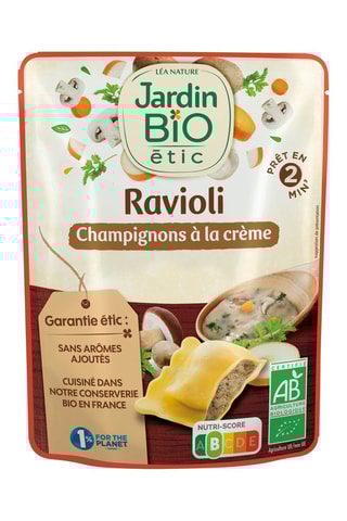 3 x Ravioli aux Champignons à la crème bio - 250 g