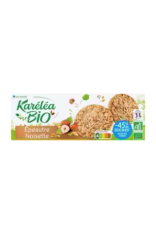 3 x Paquet Sablés Épeautre Noisette Bio réduits en sucres - 150 g