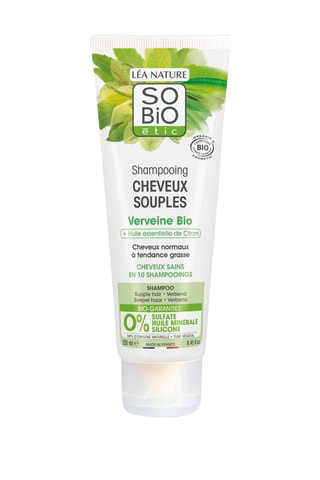 3 x Shampoing cheveux souples à la verveine bio et huile essentielle de citron - 250 ml