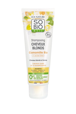 3 x Shampoing camomille bio et jus de citron - Cheveux blonds - 250 ml