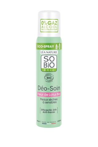 3 x Déo-soin éco-spray Fleur de lotus bio - Peaux sèches à sensibles - 100 ml