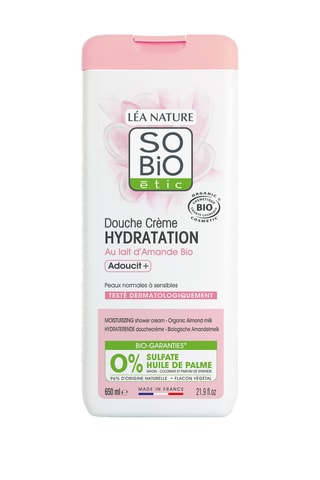 3 x Crème de douche hydratation au lait d'amande bio - 650 ml