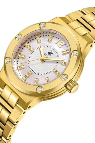 Relógio de quartzo em metal - Dourado