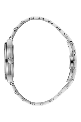 Relógio de quartzo em metal - Prateado e azul