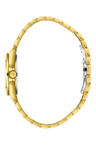 Relógio de quartzo em metal e diamante - Taquímetro