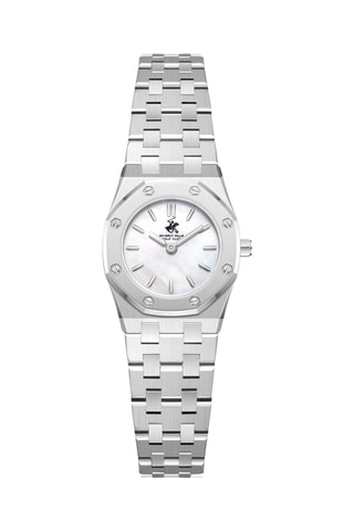 Relógio de quartzo em metal - Prateado