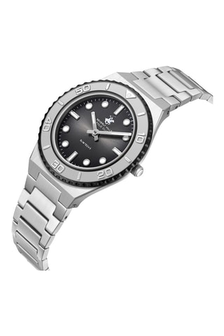 Relógio de quartzo em metal - Prateado e preto