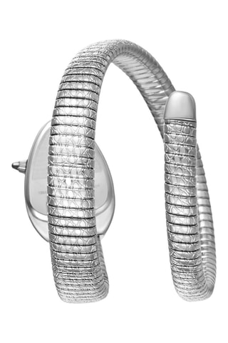 Relógio de quartzo em metal - Prateado e malva