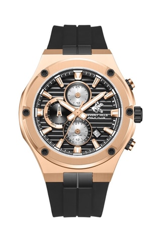 Relógio de quartzo em silicone e cerâmica