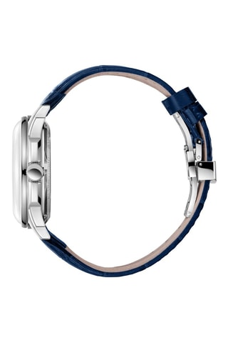 Relógio automático em couro e cerâmica