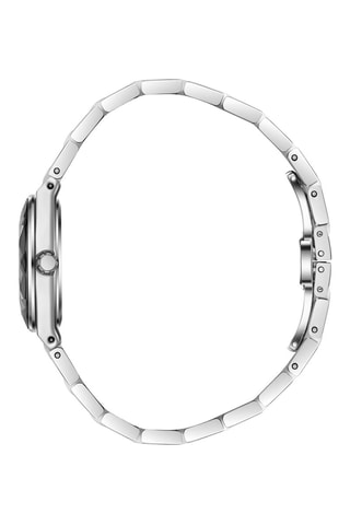 Relógio de metal cerâmica e diamante