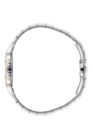 Orologio al quarzo placcato Ion oro rosa e ceramica