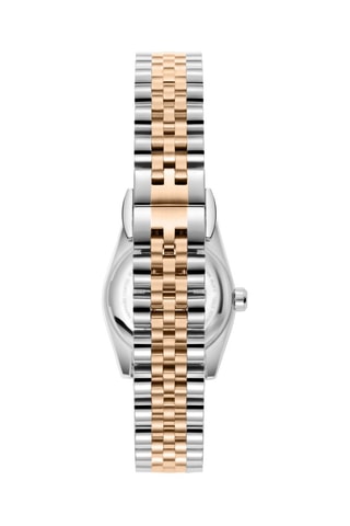 Orologio al quarzo placcato Ion oro rosa e ceramica