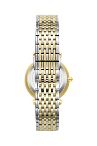 Orologio al quarzo placcato Ion oro giallo, ceramica e diamante