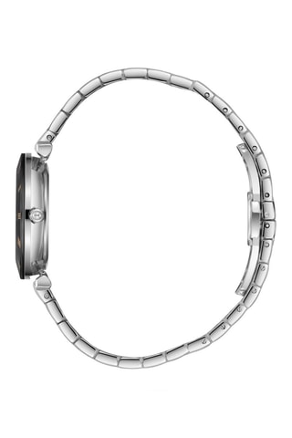 Orologio al quarzo placcato Ion oro rosa, ceramica e diamante