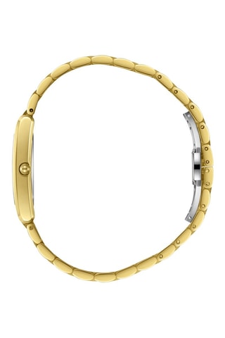 Relógio de quartzo em metal, diamante e cerâmica