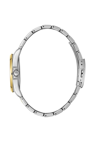 Relógio de quartzo em metal e diamante - Cronógrafo