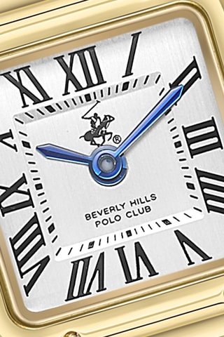 Relógio de quartzo banhado ião ouro rosa e cerâmica