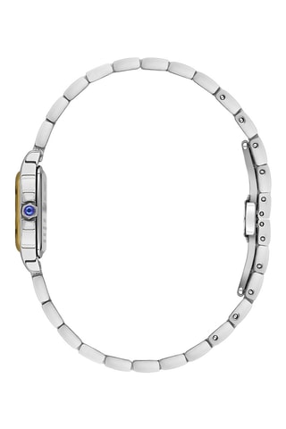 Orologio al quarzo placcato Ion oro giallo, placcato Ion argento e ceramica