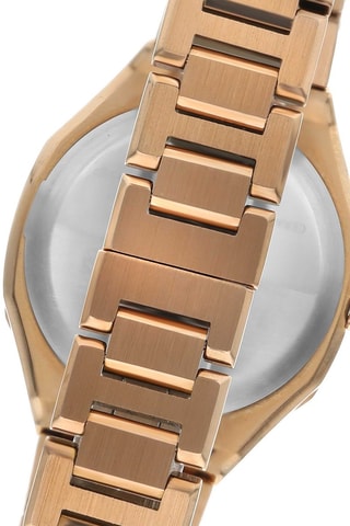 Relógio de quartzo em aço - Dourado-rosa