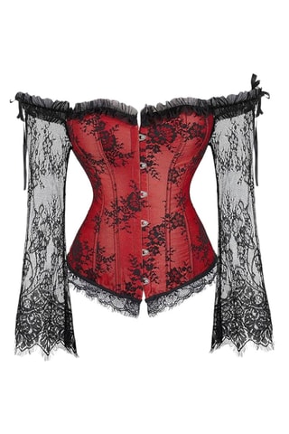 Corset et string Rouge
