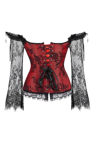 Corset et string Rouge