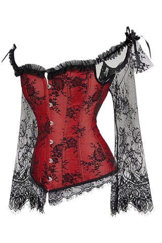 Corset et string Rouge