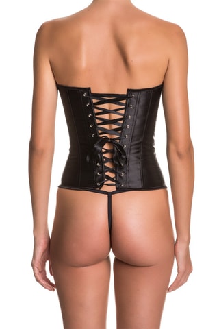 Corset et string Noir