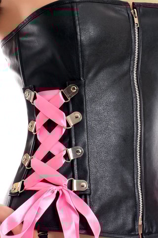 Corset et string Noir