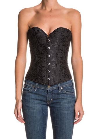 Corset et string Noir