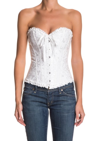 Corset et string Blanc