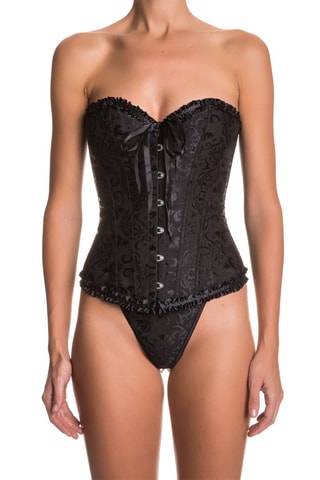 Corset et string Noir